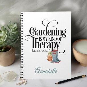 Gardening Therapy Spiral Photo Notebook