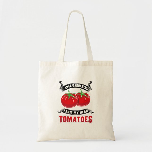 Gardening Tomatoes Tomatohead Tote Bag (Front)