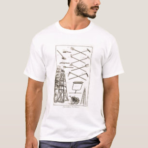 Gardening tools and a mobile pruning platform, fro T-Shirt