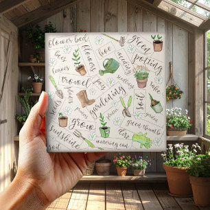 Gardening Tools and Text ID753 Tile