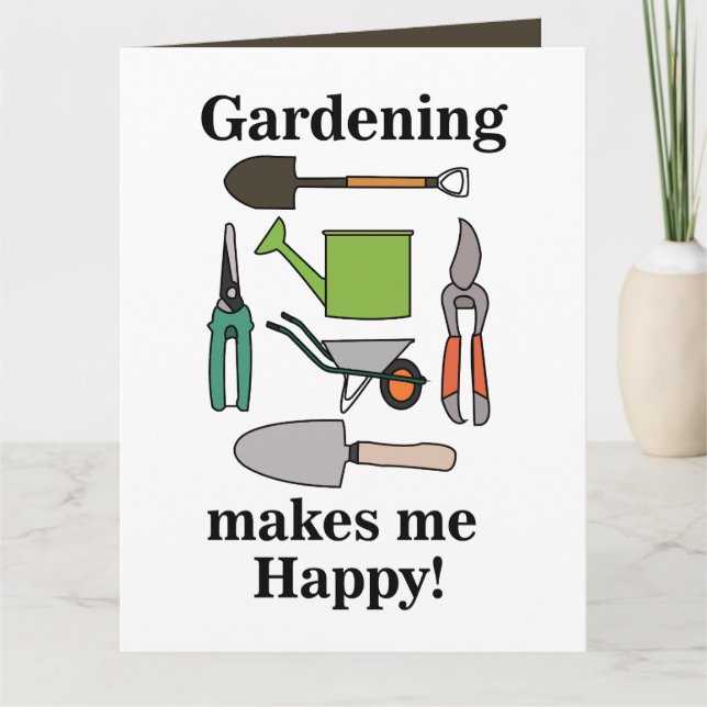 Gardening Tools Gardening Card (Front)