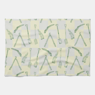 Gardening tools Pattern Kitchen Towel