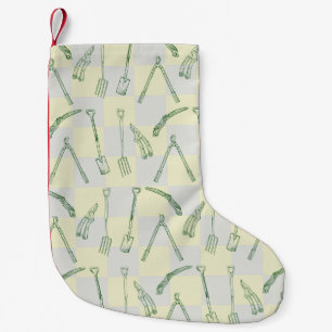 Gardening tools Pattern Small Christmas Stocking