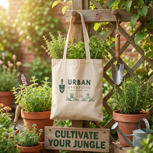 Gardening tote bags potted plants