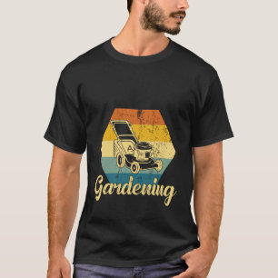 Gardening vintage lawn mower garden maintenance T-Shirt