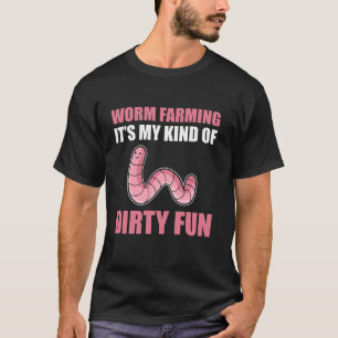 Gardening Worm Hunter Vermicomposting Worm Farmer T-Shirt