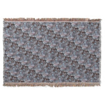 GardenLeavesThrow Blanket