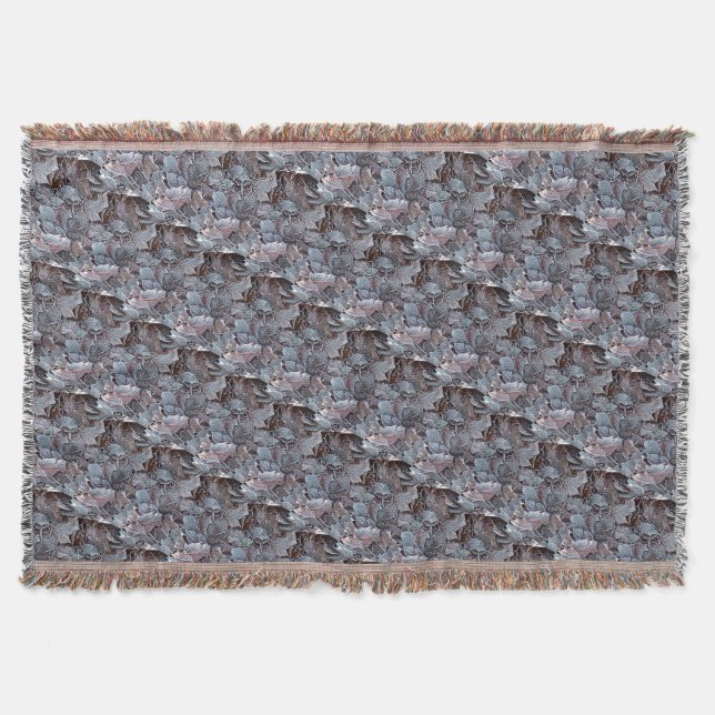 GardenLeavesThrow Blanket (Front)