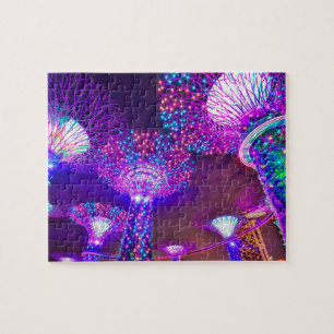 Gardens along the Bay Singapore . Jigsaw Puzzle