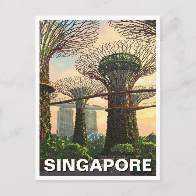 Gardens by the Bay Singapore Postcard (Front)