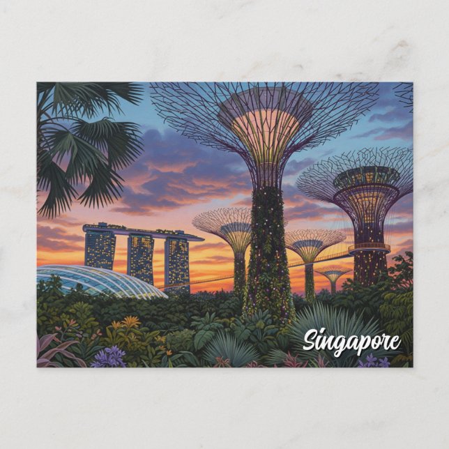 Gardens by the Bay Singapore Postcard (Front)