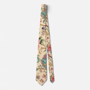 Gardens of Shiraz   Songbirds & Peony Chintz Tie