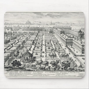 Gardens of the Quirinale, from 'Li Giardini di Rom Mouse Pad