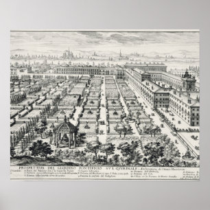 Gardens of the Quirinale, from 'Li Giardini di Rom Poster