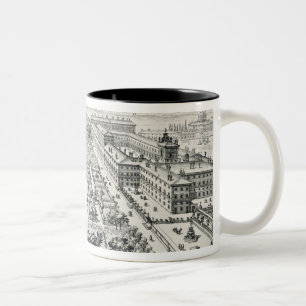 Gardens of the Quirinale, from 'Li Giardini di Rom Two-Tone Coffee Mug
