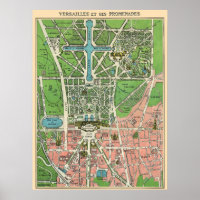 Gardens of Versailles, Restored Vintage 1920