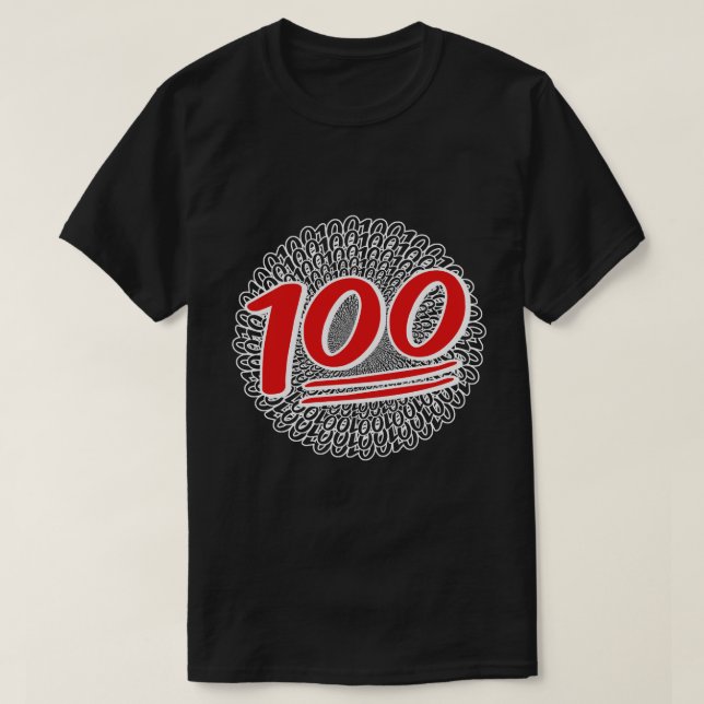 Garder 100 T-shirt toute la journée (Design devant)
