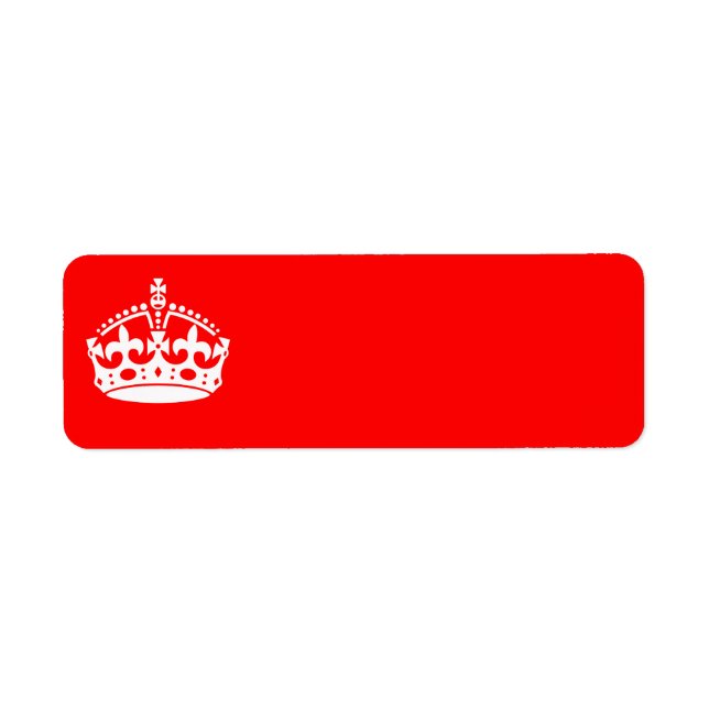 GARDER CALM COROWN sur la Personnaliser rouge ceci (Devant)