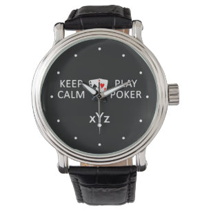 GARDER CALME & PLAY POKER montres personnalisées
