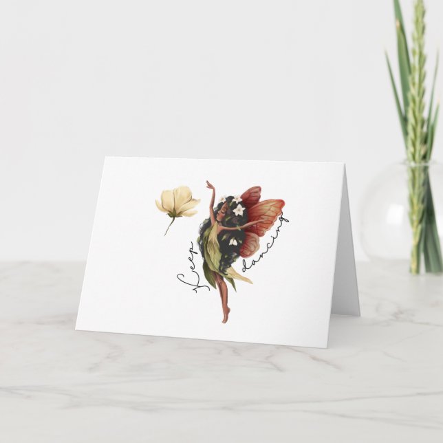Garder Dancing Fairy Cartes de voeux  (Devant)