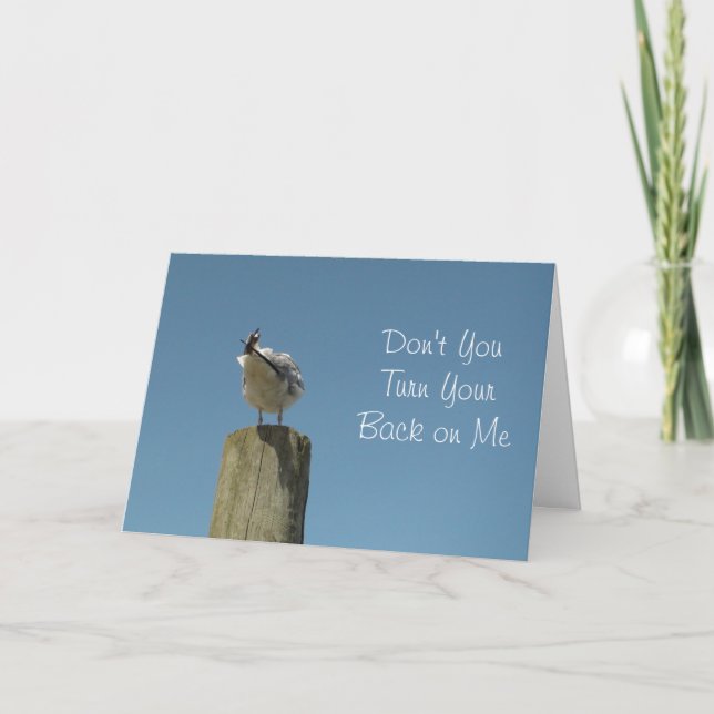 Garder en contact carte avec un Humour Seagull (Devant)