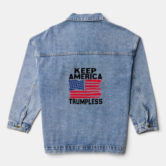 Garder l'amérique trumpless denim jacket (Verso)