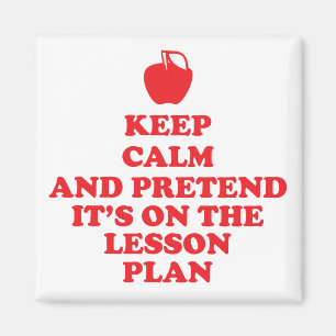 Garder le calme enseignants Magnet