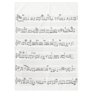 Garder Promesse feuille manuscrite musique nappe