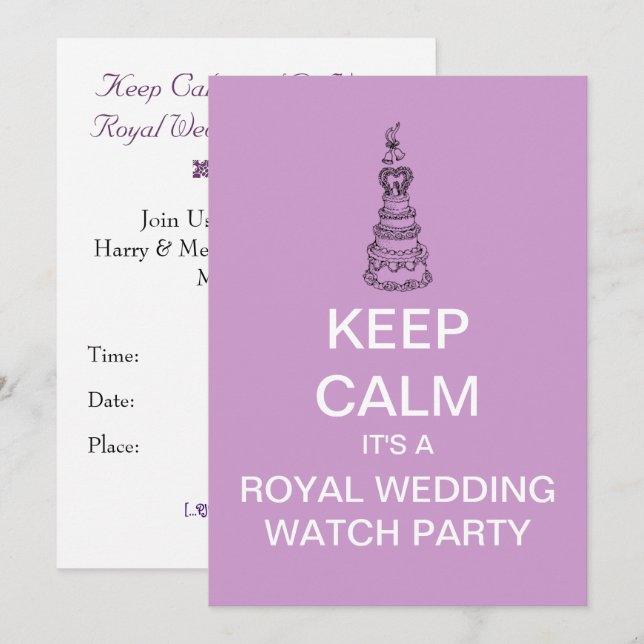 GARDER SON CALM Invitation à une soirée de diffusi (Devant / Derrière)