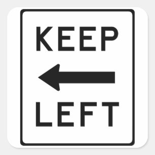 Gardez à gauche : Autocollant politique Democrati