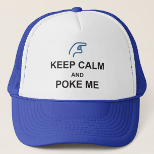 GARDEZ CALME et POKE ME drôle Social CASQUETTE FAC