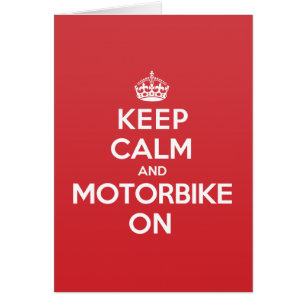 Gardez la carte de note calme de salutation de