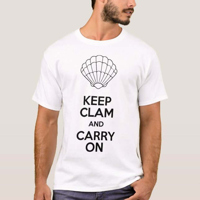 Gardez la palourde et continuez le T-shirt (Devant)