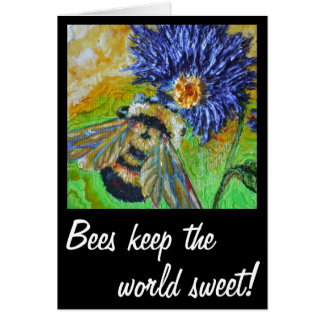 Gardez l'abeille de bonbon au monde