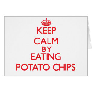 Gardez le calme en mangeant des pommes chips