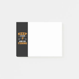 Gardez Le Calme Et Allez Pêcher Notes Post-it
