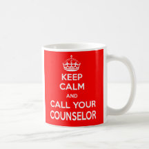 Gardez le calme et appelez votre tasse de