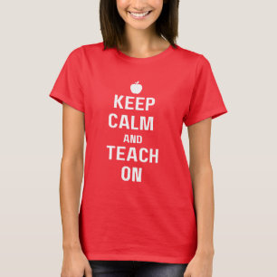 Gardez le calme et apprenez sur le T-shirt Apple
