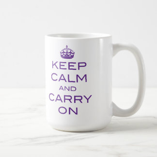 Gardez le calme et continuez sur la Mug - violet