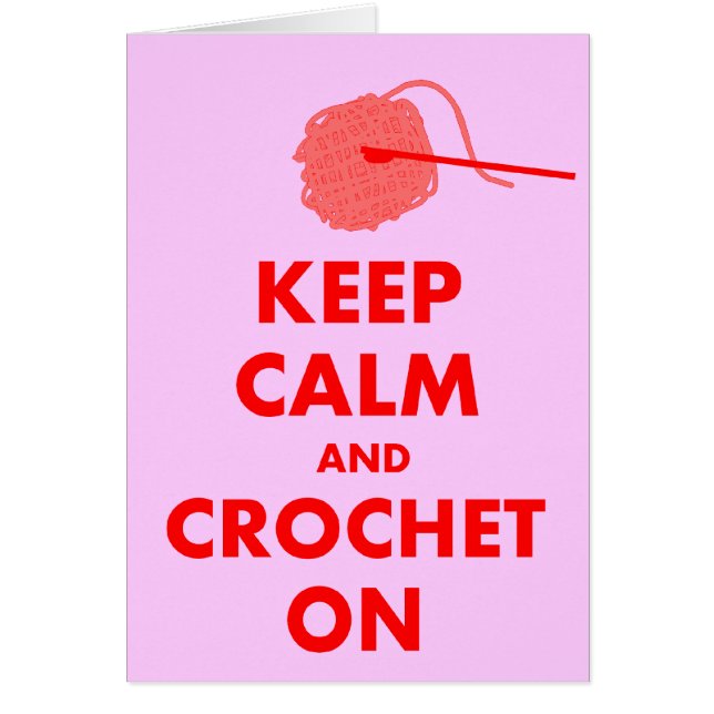 Gardez le calme et faites du crochet sur des (Devant)
