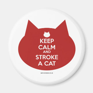 'Gardez le calme et frapper un chat' Magnet