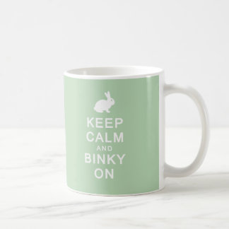 Gardez le calme et le Binky sur la tasse
