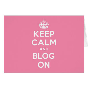 Gardez le calme et le blog dessus