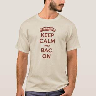 Gardez le calme et le CCB sur le T-shirt