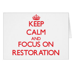 Gardez le calme et le foyer sur la restauration