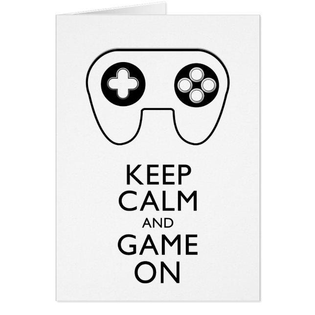 GARDEZ LE CALME ET LE JEU EN MARCHE - Pavé de jeu (Devant)