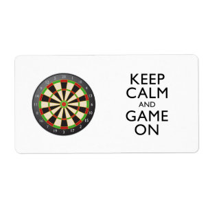 GARDEZ LE CALME ET LE JEU SUR - Cible de flechette