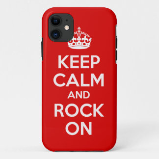 Gardez le calme et le rock sur la couverture Coque