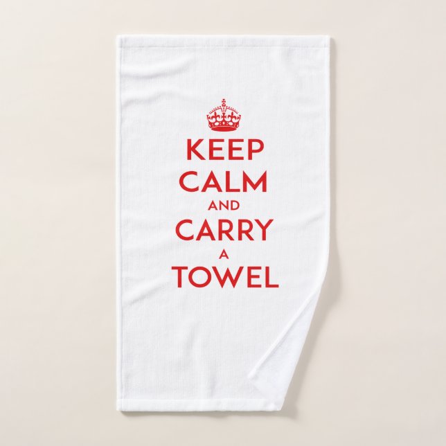 Gardez le calme et portez la serviette d'a [main], (Serviette à main)