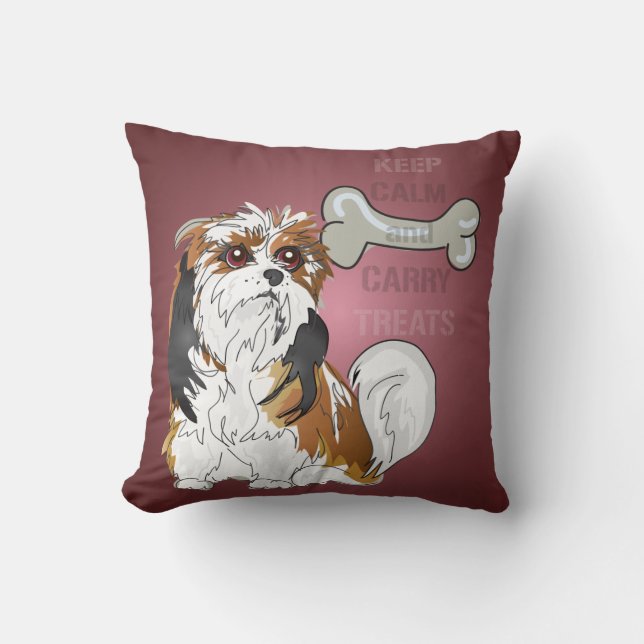 Gardez le calme et portez le coussin de chien de (Recto)